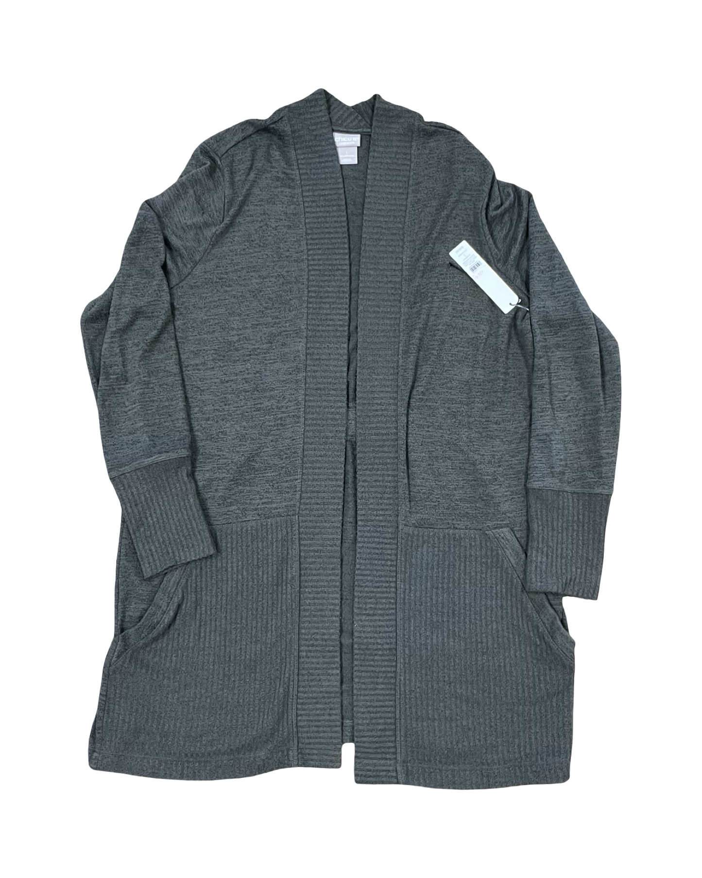 Sweater Cardigan By Chicos In Green, Size:M
