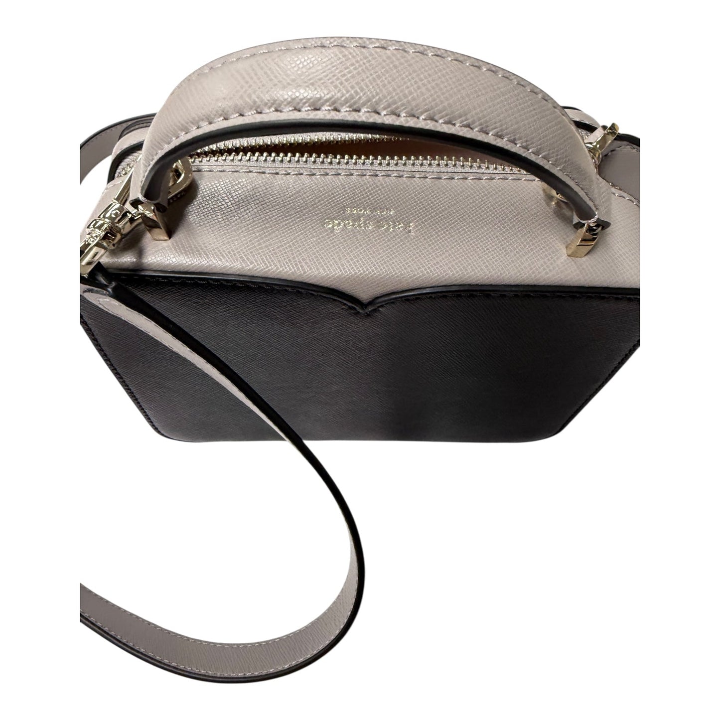 Crossbody Designer By Kate Spade In Black & Grey, Size:Small