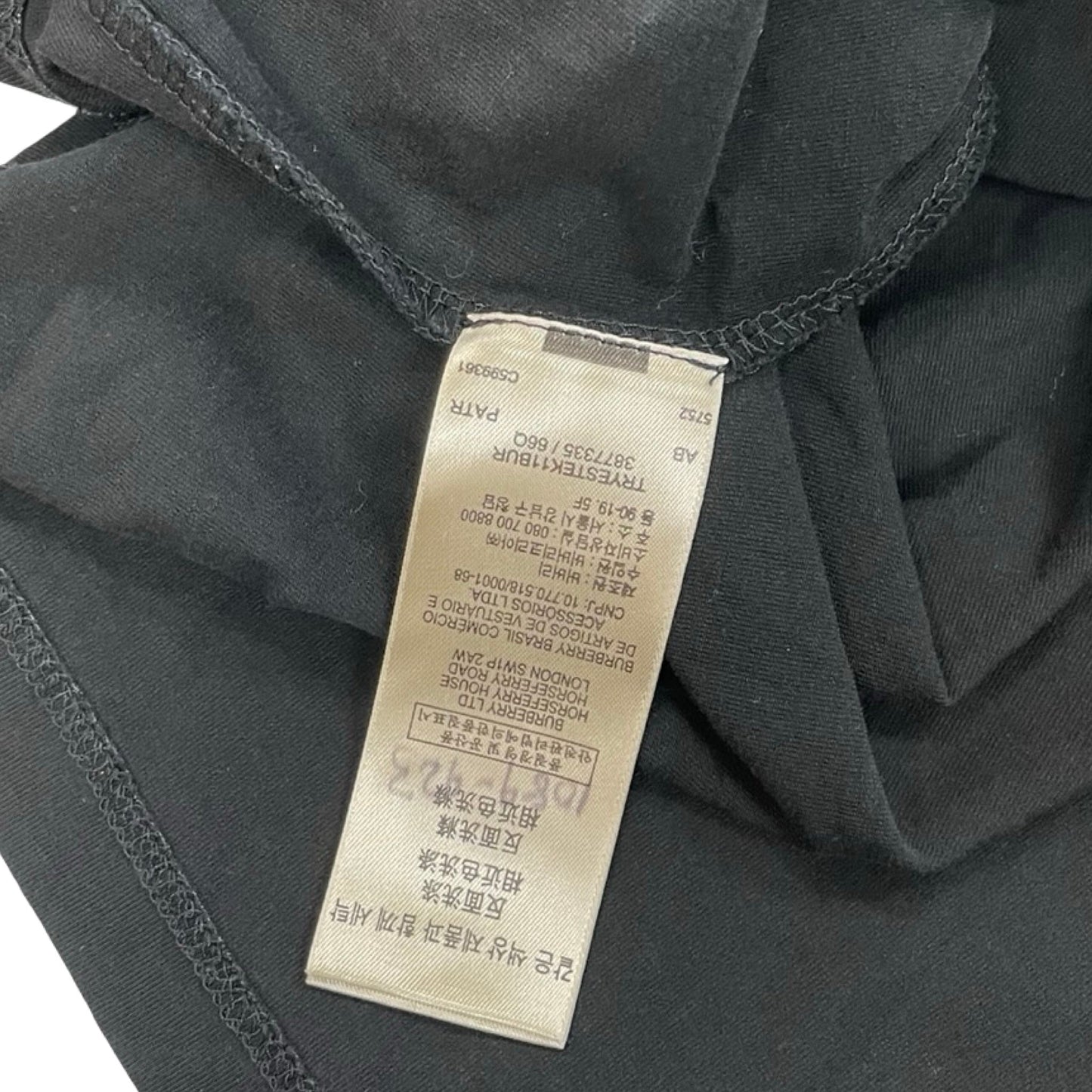 Top Ss Luxury Designer By Burberry In Black, Size:L