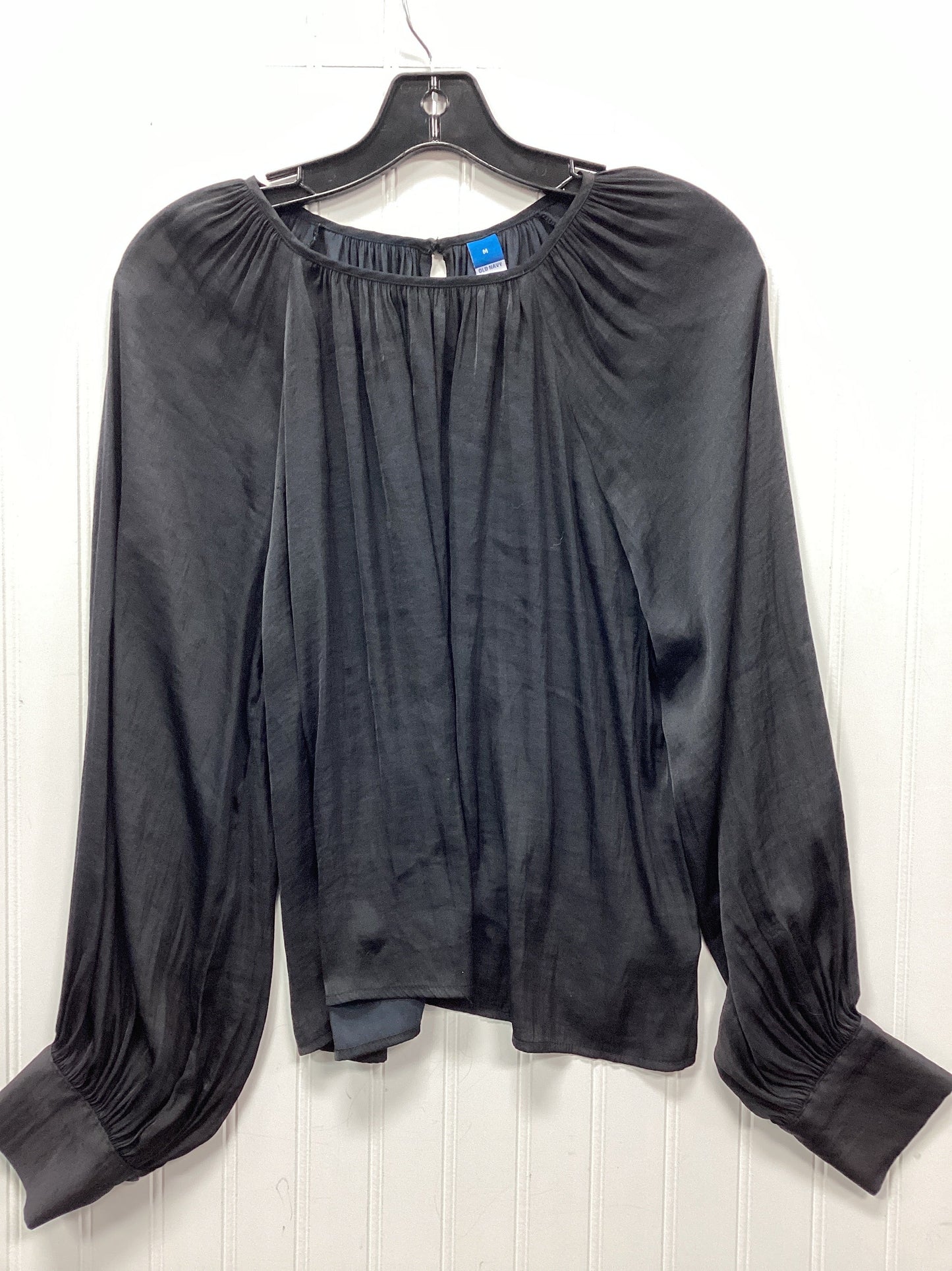 Blouse Ls By Old Navy In Black, Size:M