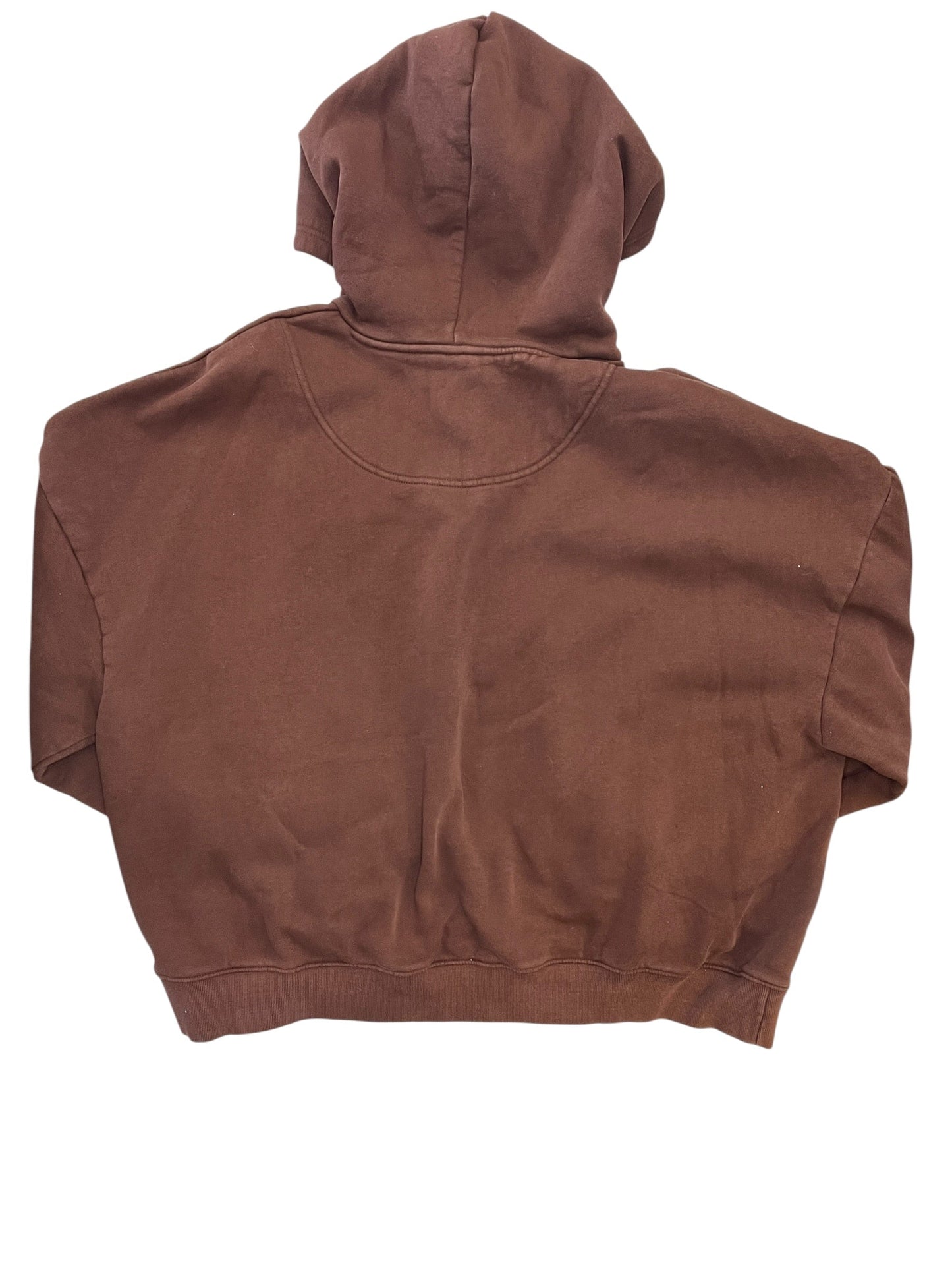 Sweatshirt Hoodie By Clothes Mentor In Brown, Size:L