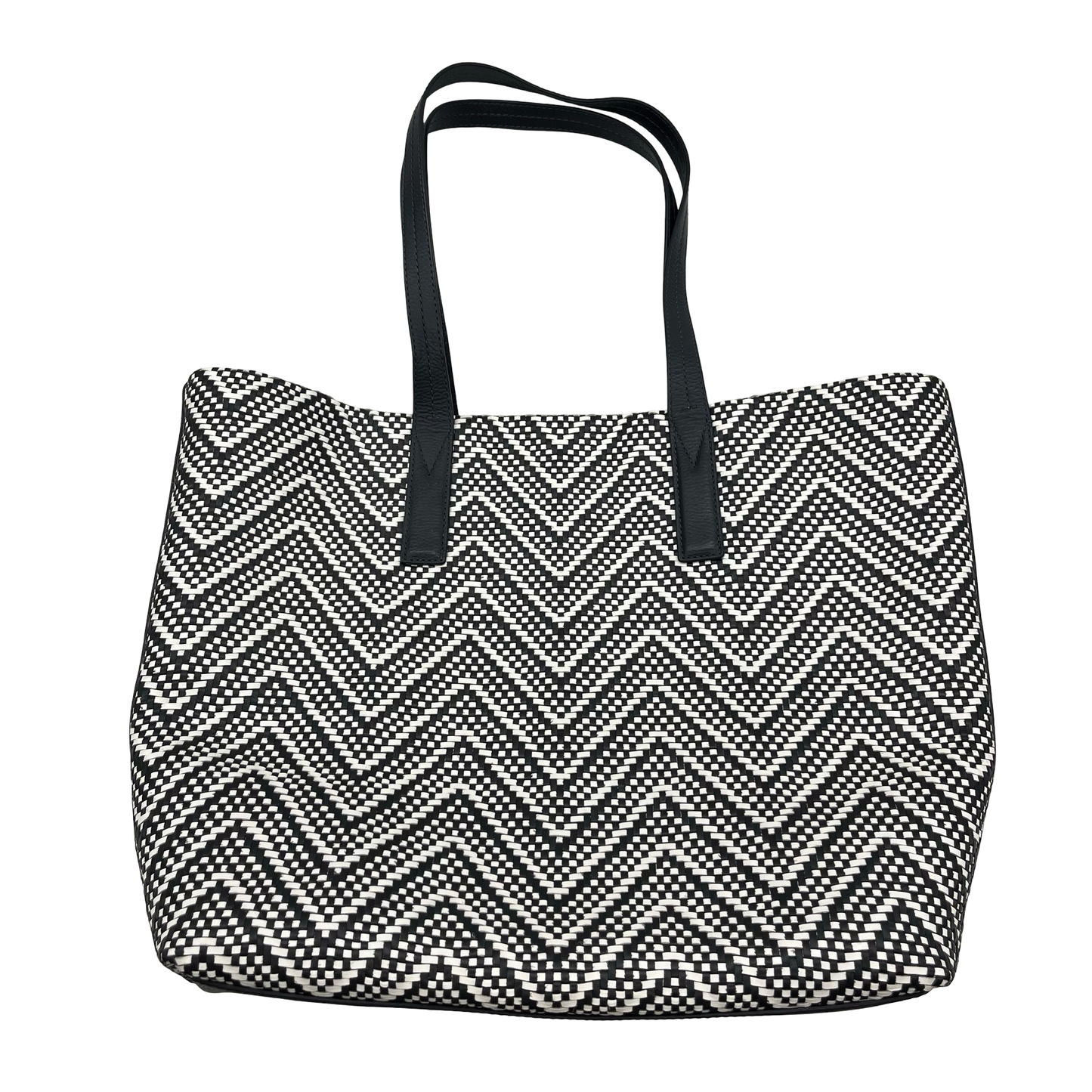 Tote Designer By Michael Kors In Blue & White, Size:Large