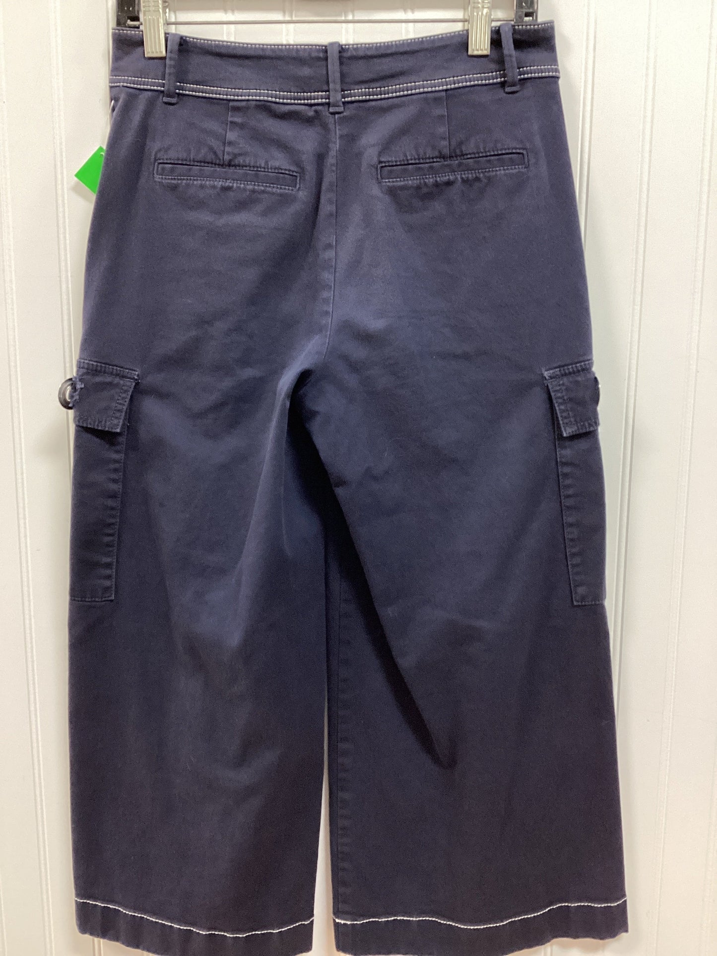 Pants Wide Leg By Ann Taylor In Navy, Size:0