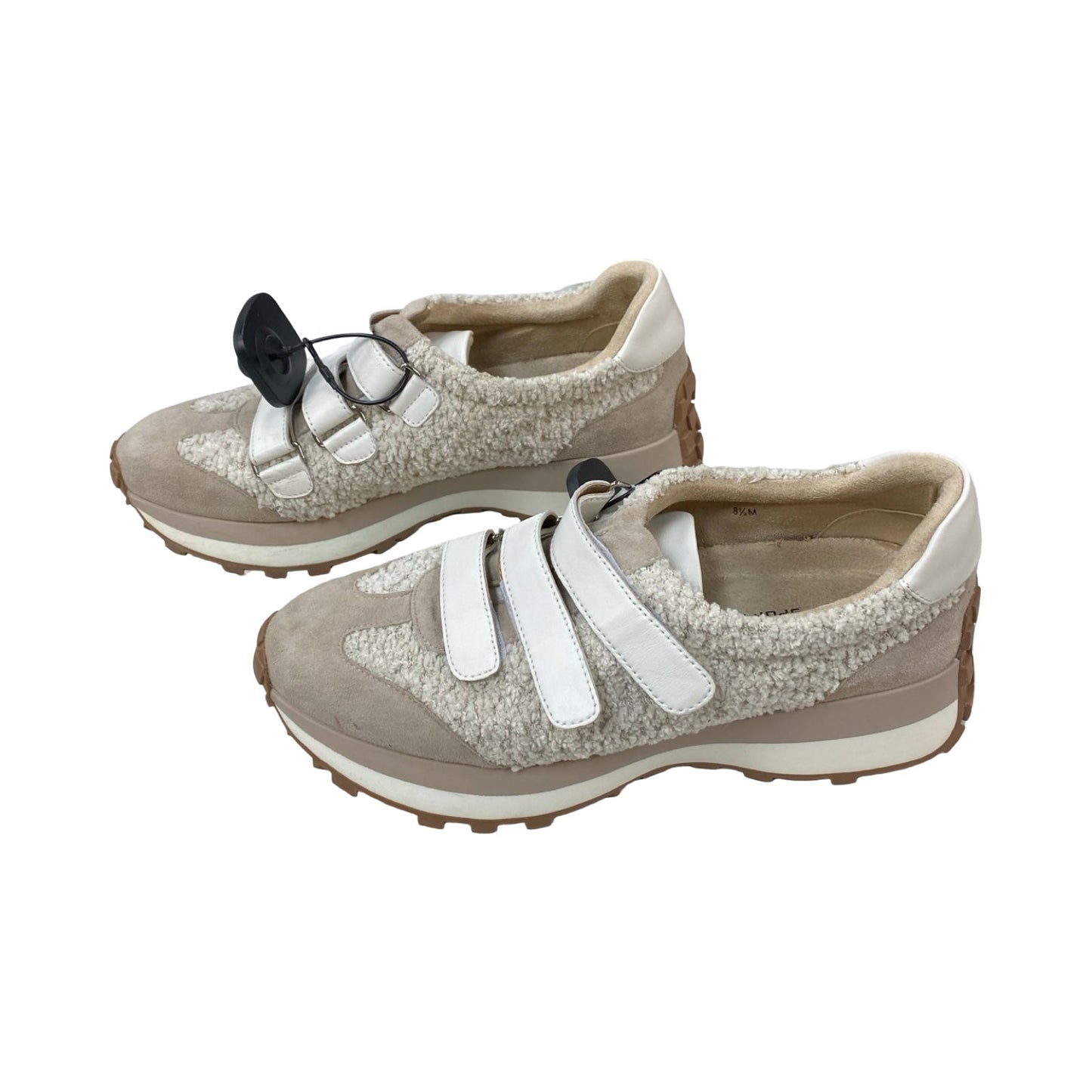 Shoes Athletic By Vaneli In Tan & White, Size:8.5
