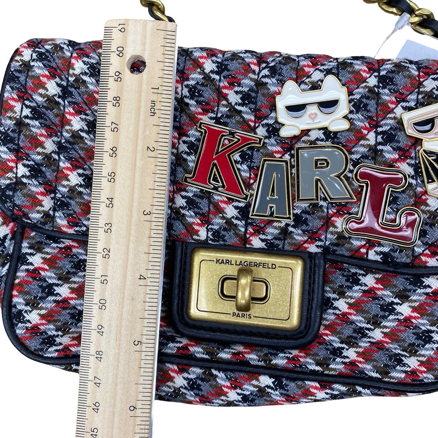 Handbag Designer By Karl Lagerfeld In Multi, Size:Small