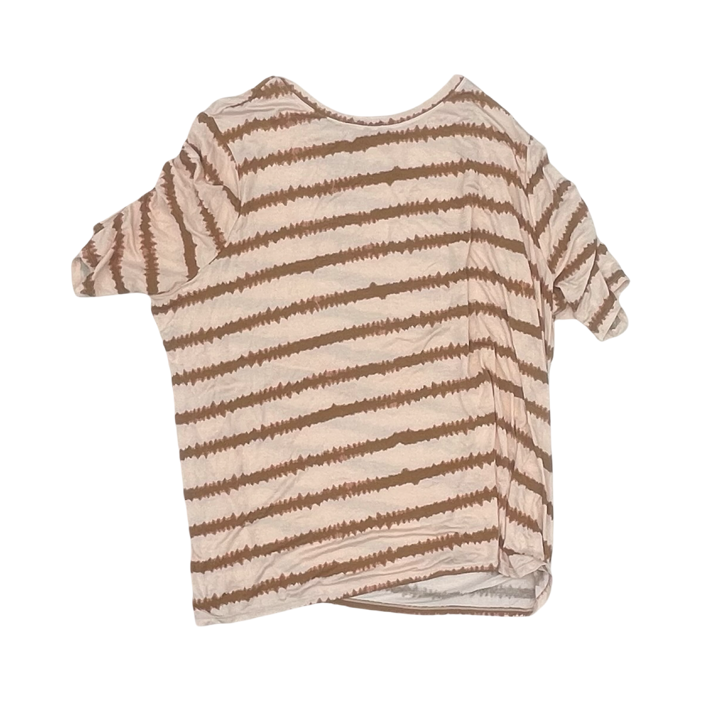 Top Ss By Nine West In Brown & Pink, Size:3X