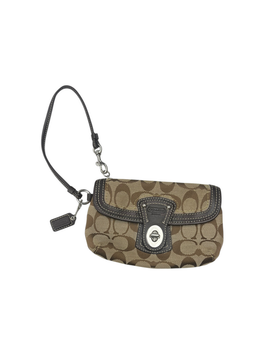 Wristlet Designer By Coach In Brown, Size:Medium