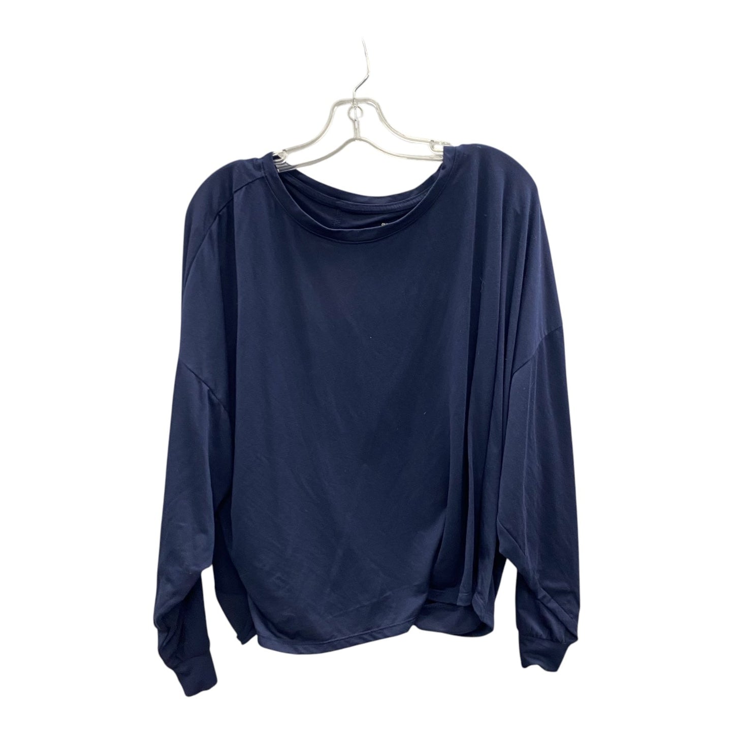 Athletic Top Ls Crewneck By Old Navy In Navy, Size:2X