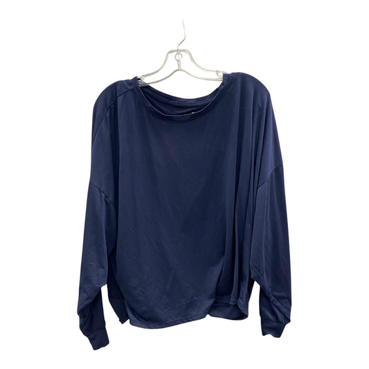 Athletic Top Ls Crewneck By Old Navy In Navy, Size:2X