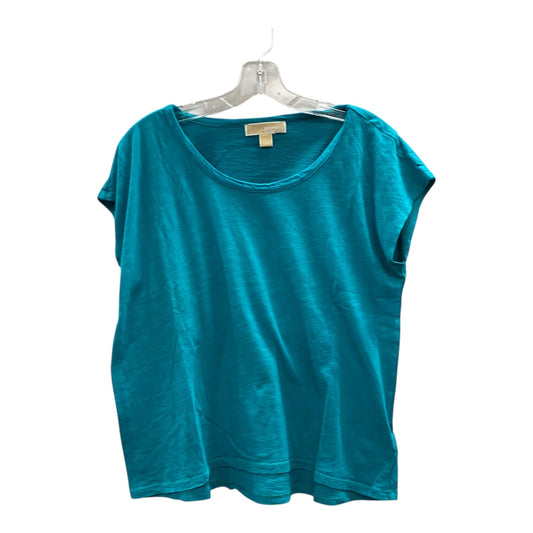 Top Ss By Michael By Michael Kors In Aqua, Size:L