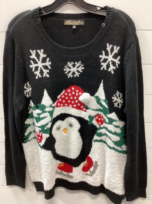 Sweater By Absolutely Famous In Black, Size:1X