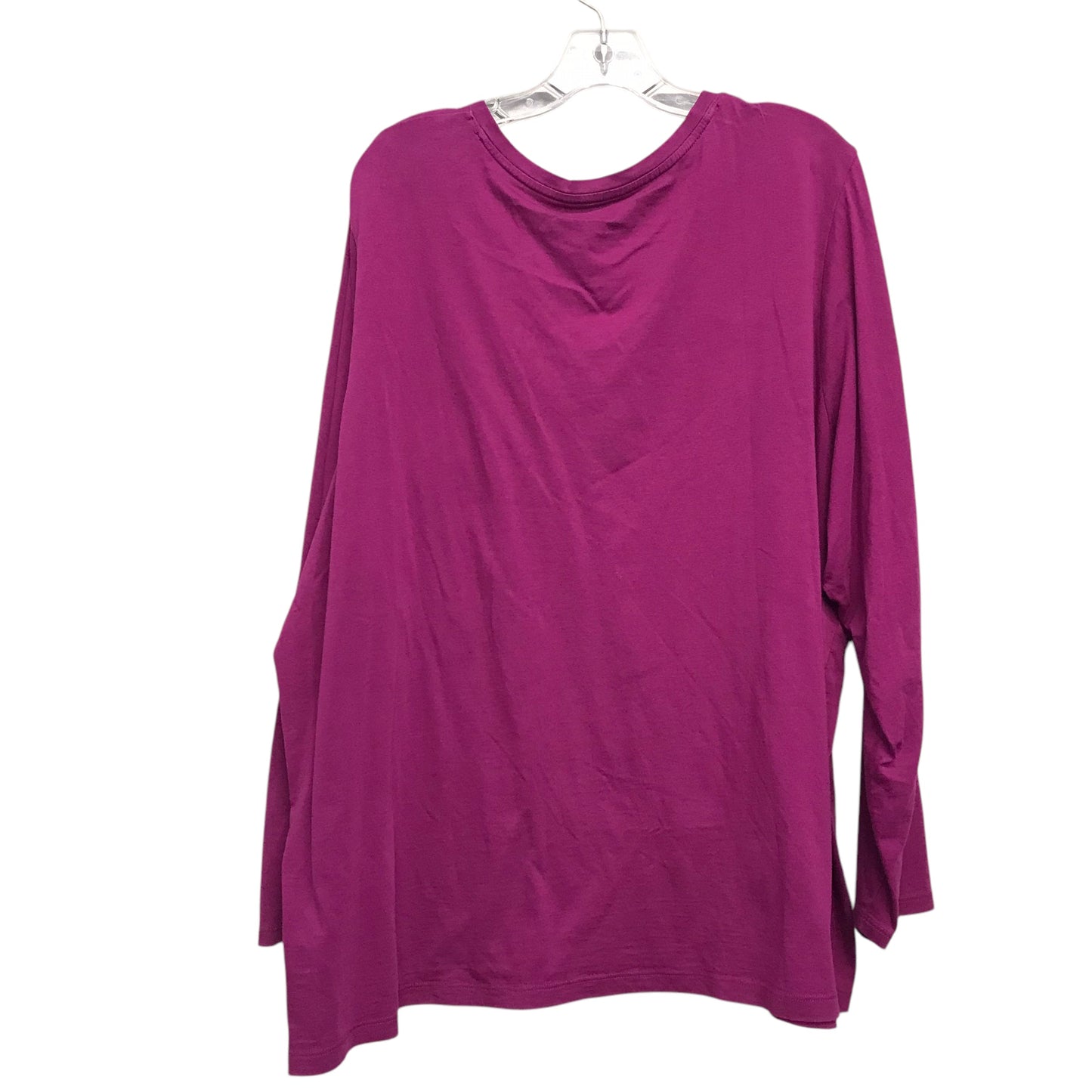 Top Ls Basic By Lands End In Pink, Size:3X