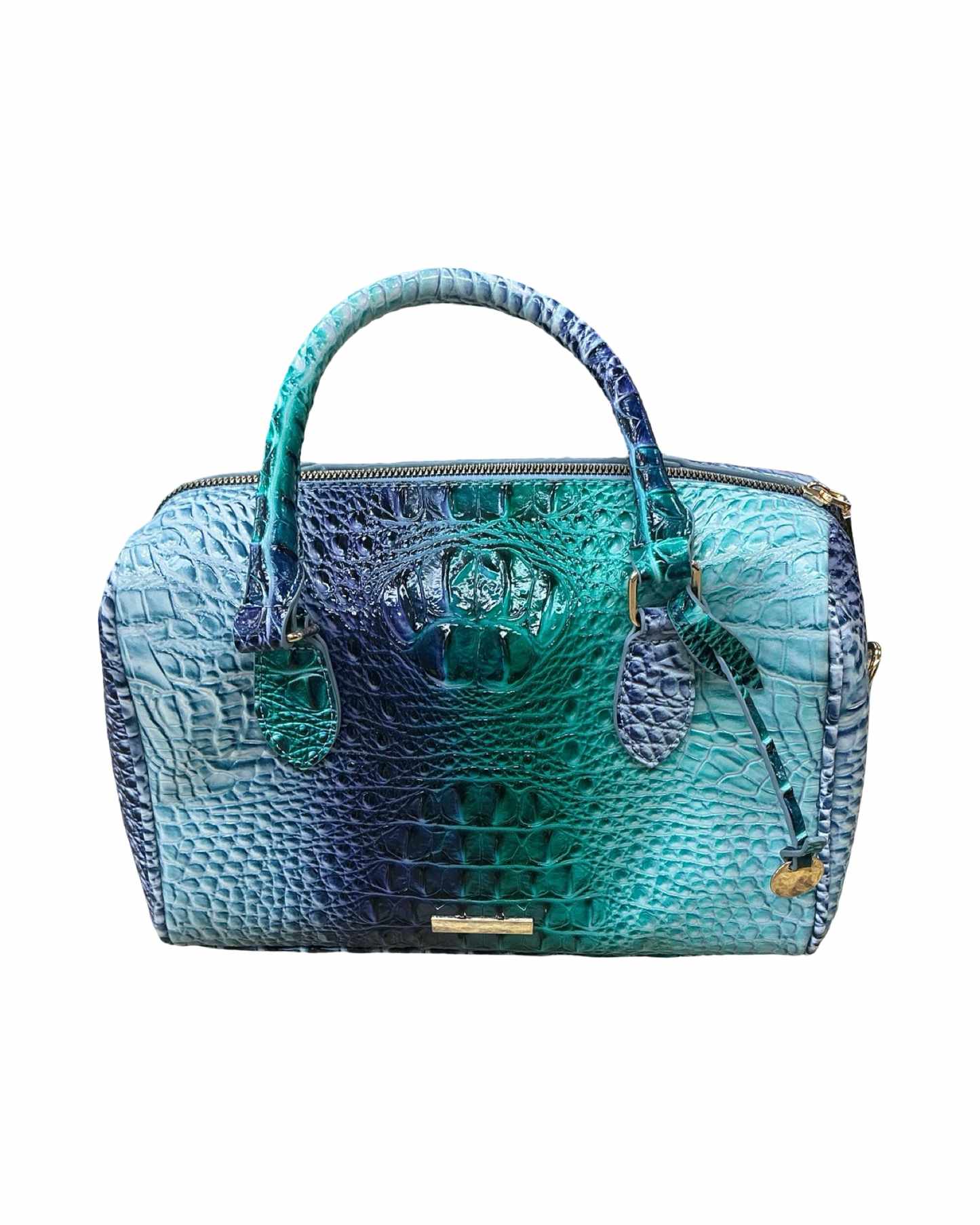 Handbag By Clothes Mentor In Blue & Green, Size:Medium