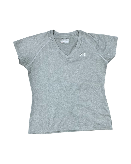 Athletic Top Ss By Under Armour In Grey, Size:M