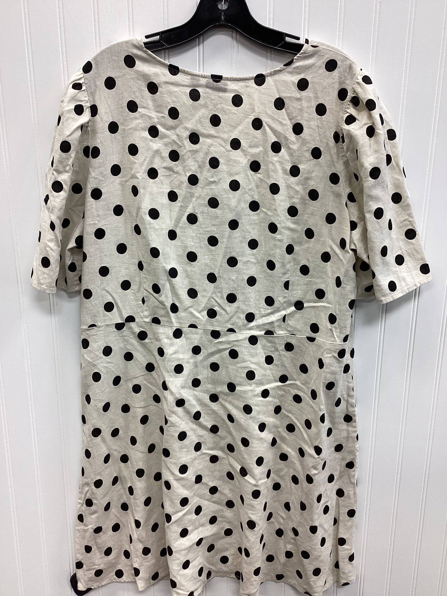 Dress Casual Midi By Gap In Cream, Size:Xl