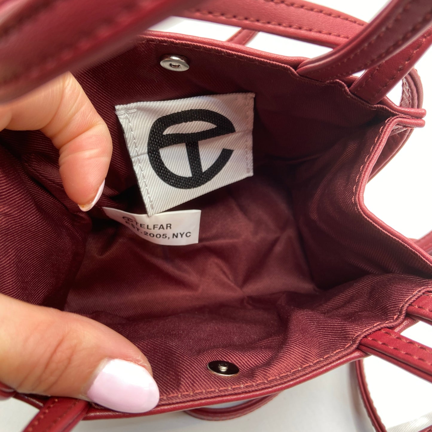 Crossbody Designer By Telfar, Size: Small
