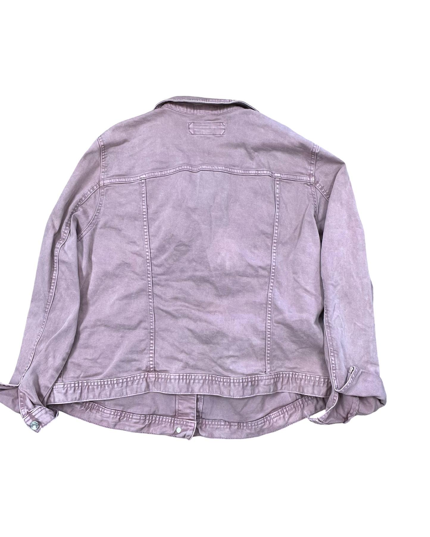 Jacket Denim By Maurices In Pink Denim, Size:2X