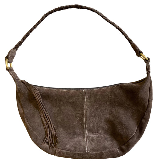 Handbag Leather By Old Navy In Brown, Size:Medium