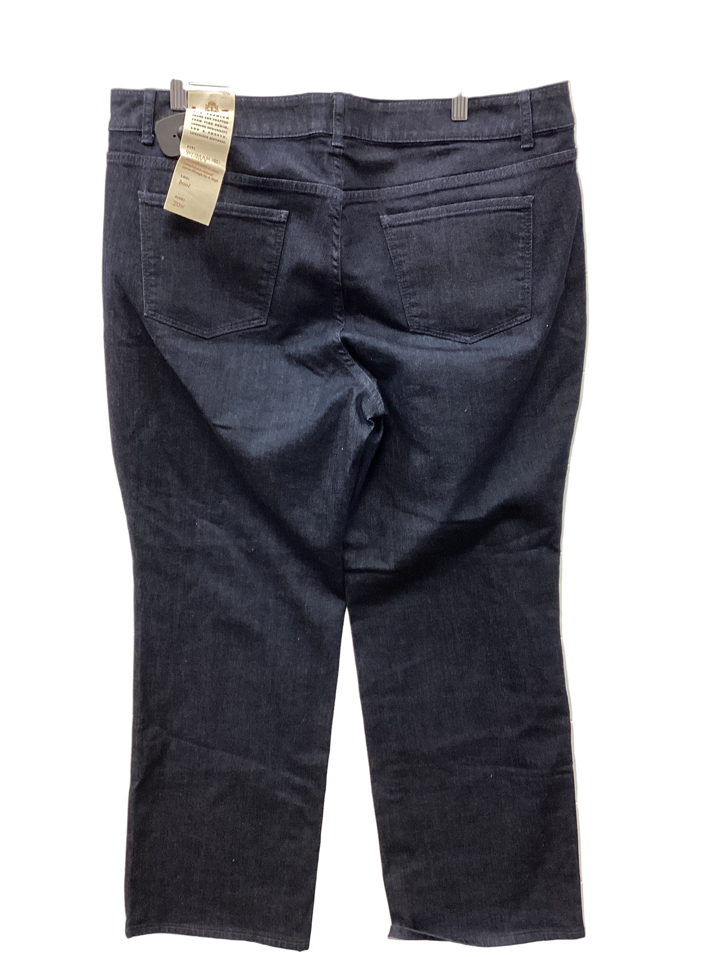 Jeans Boot Cut By Talbots In Blue Denim, Size:20