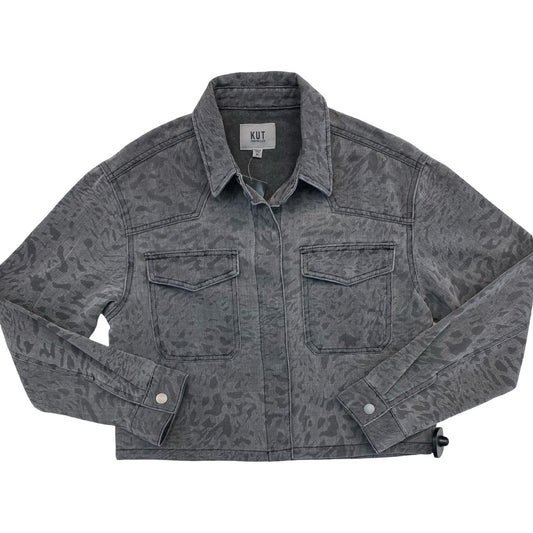 Jacket Denim By Kut In Grey, Size:M