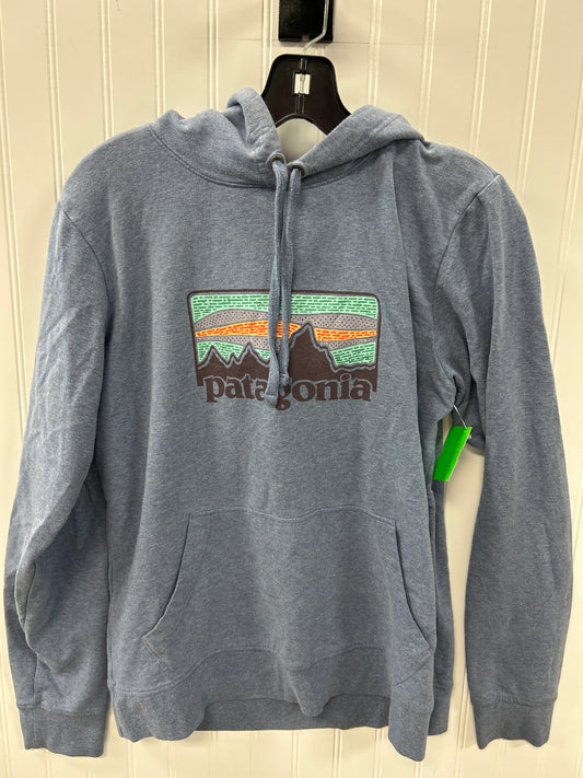 Sweatshirt Hoodie By Patagonia In Blue, Size:L