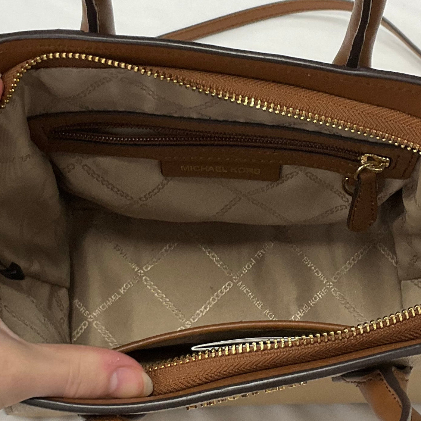 Crossbody Designer By Michael Kors, Size: Medium