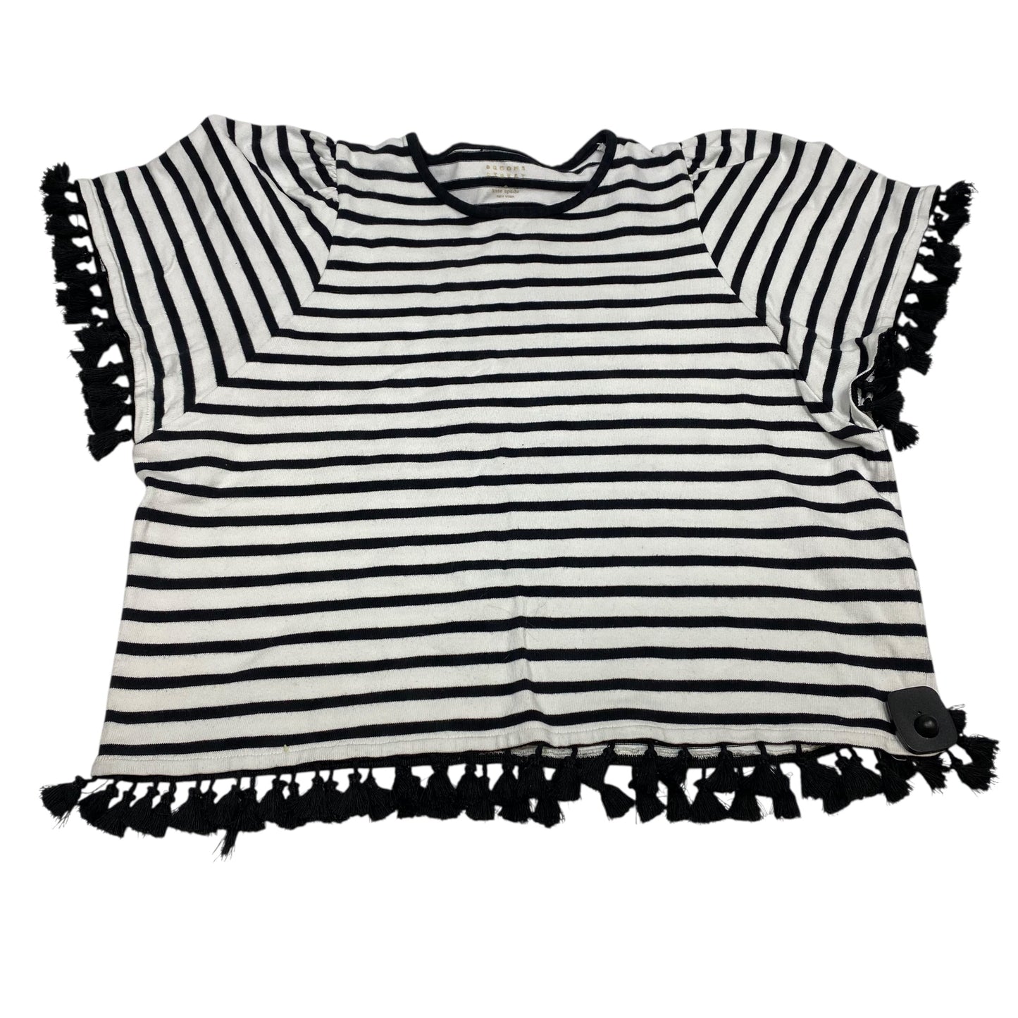 Top Ss Designer By Kate Spade In Black & White, Size:Xl