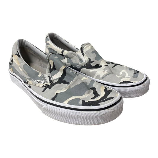 Shoes Flats By Vans In Grey, Size:9.5