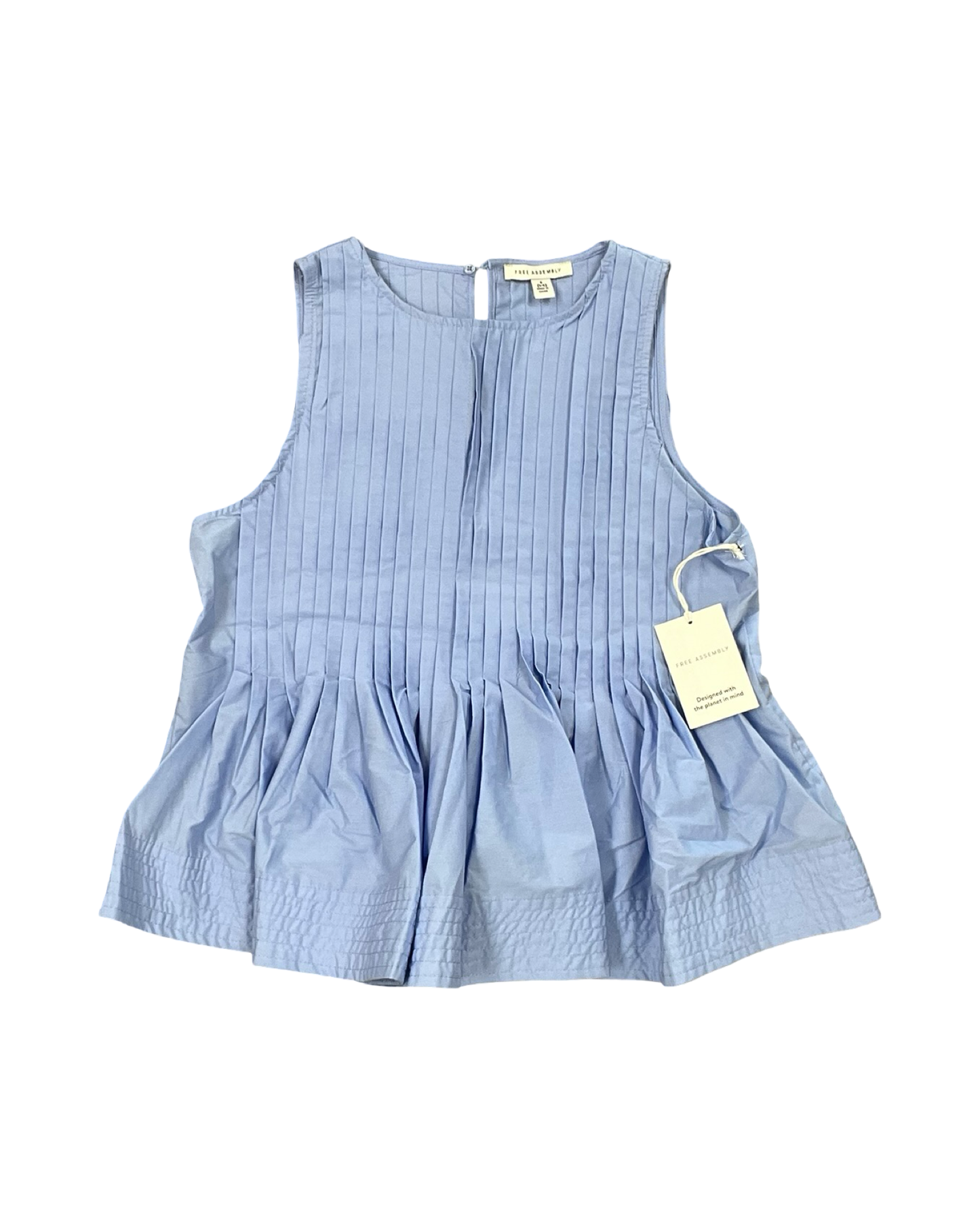 Top Sleeveless By Free Assembly In Blue, Size:S