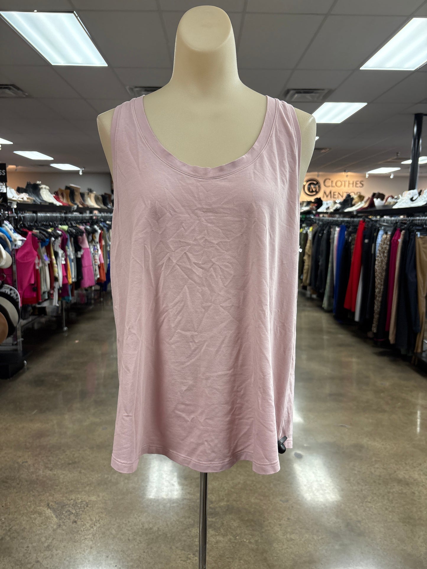 Athletic Tank Top By Lululemon In Pink, Size:12