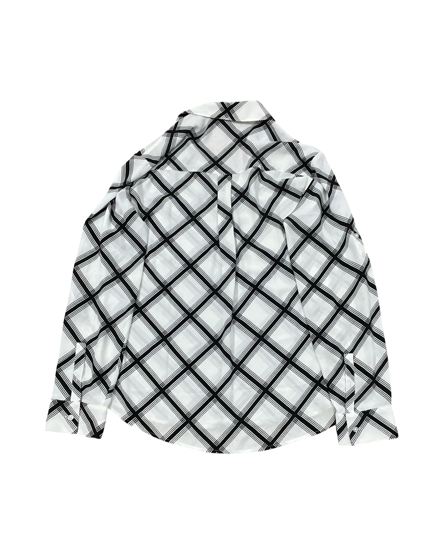 Blouse Ls By Express In White, Size:L