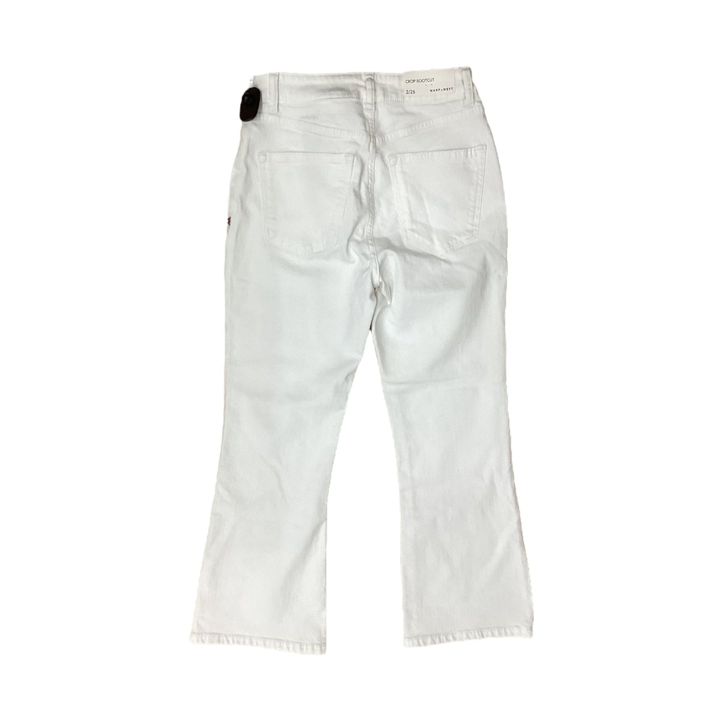 Jeans Wide Leg By Clothes Mentor In White, Size:2