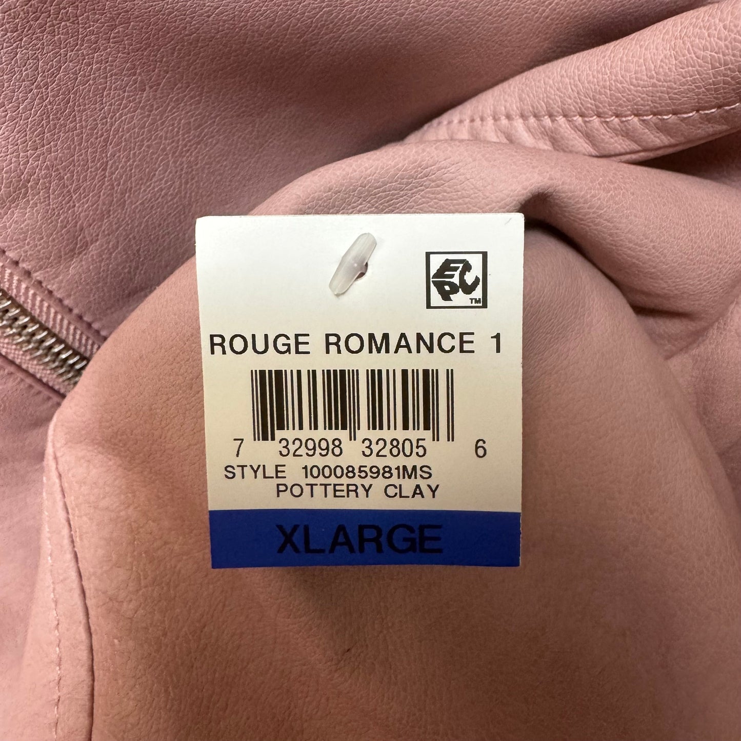 Rouge Romance Jacket Moto By Alfani In Pottery Clay, Size: Xl