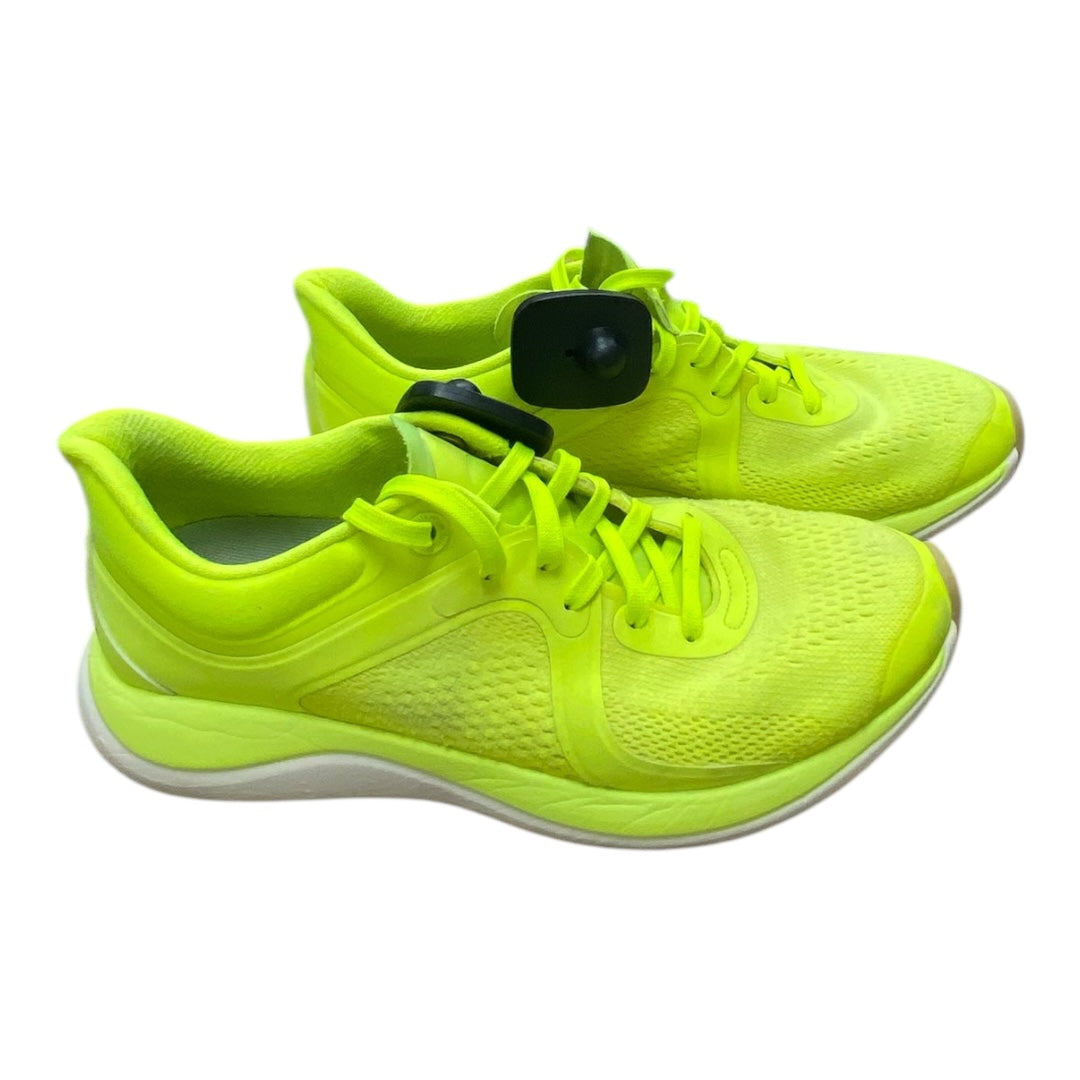 Shoes Athletic By Lululemon In Yellow, Size:8.5
