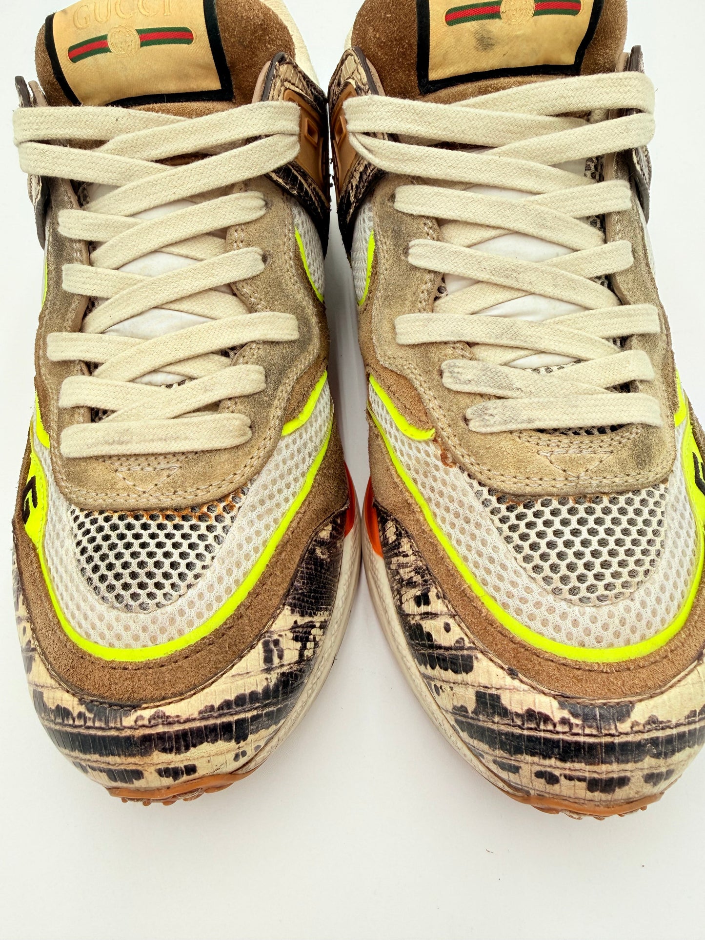 Shoes Luxury Designer By Gucci In Multi, Size:9.5