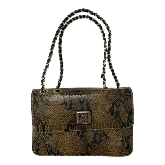 Handbag By Anne Klein In Animal Print, Size:Small