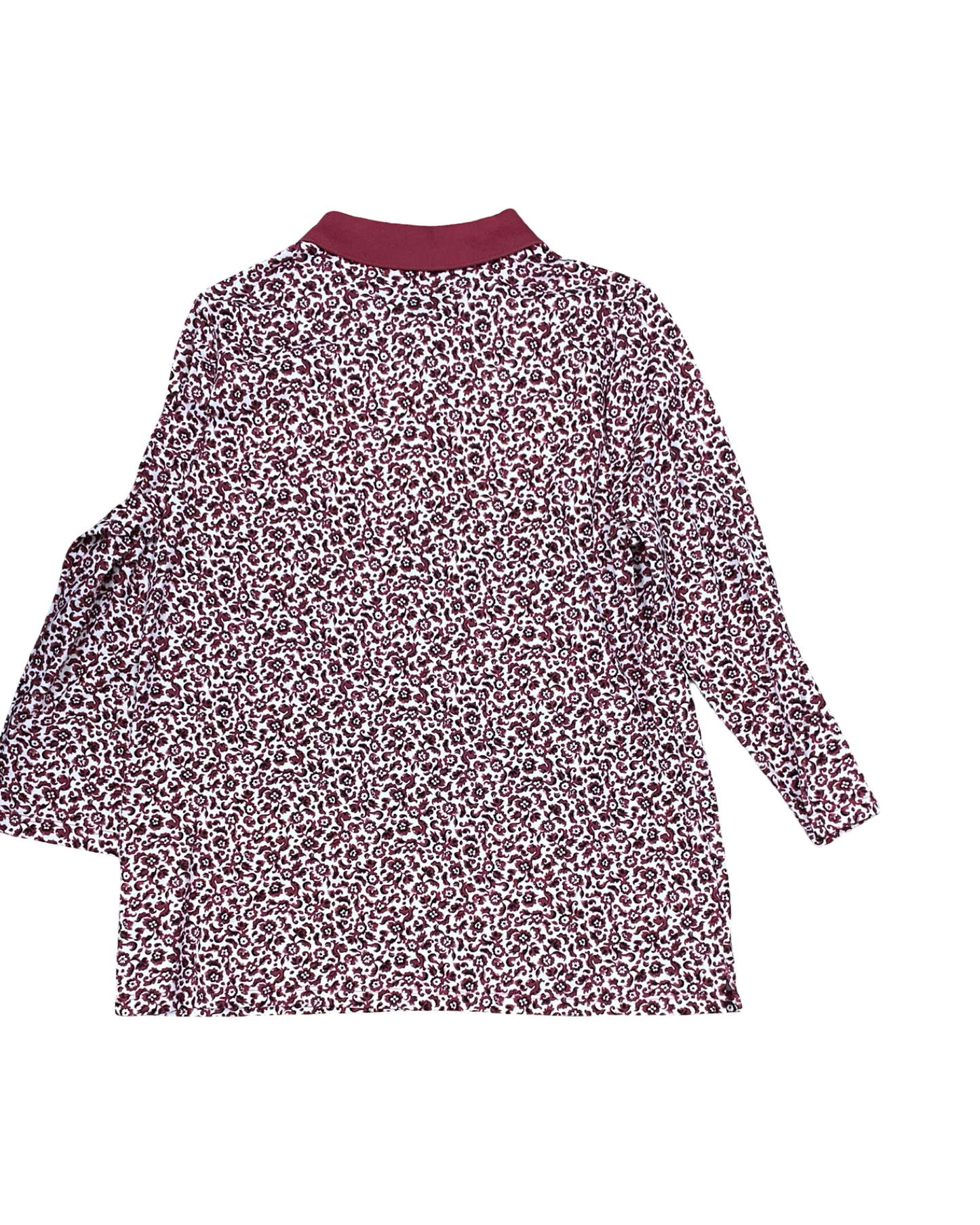 Top Ls By Lands End In Red & White, Size:L