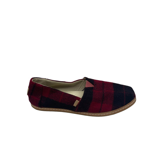 RED SHOES FLATS by TOMS Size:8.5