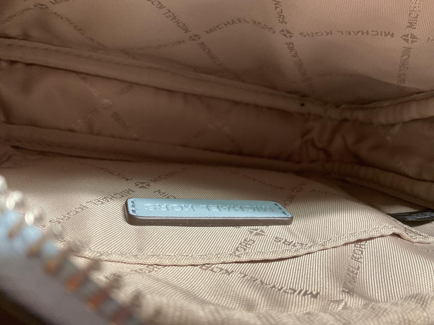 Crossbody Designer By Michael Kors In Blue, Size:Small