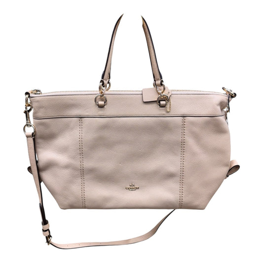 Handbag Designer By Coach In Tan, Size:Large