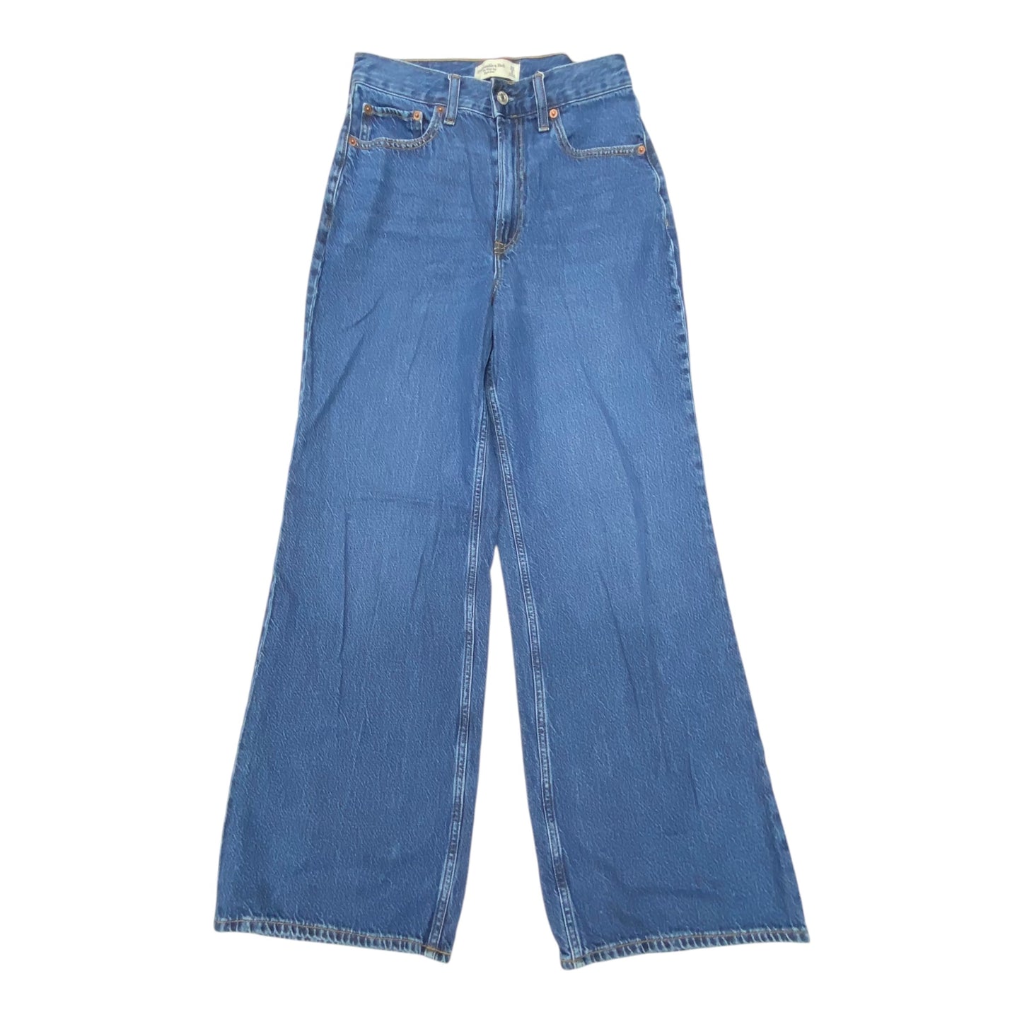 Jeans Wide Leg By Abercrombie And Fitch In Blue, Size:2