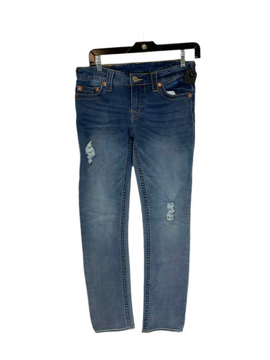 Jeans Designer By True Religion In Blue Denim, Size: 4