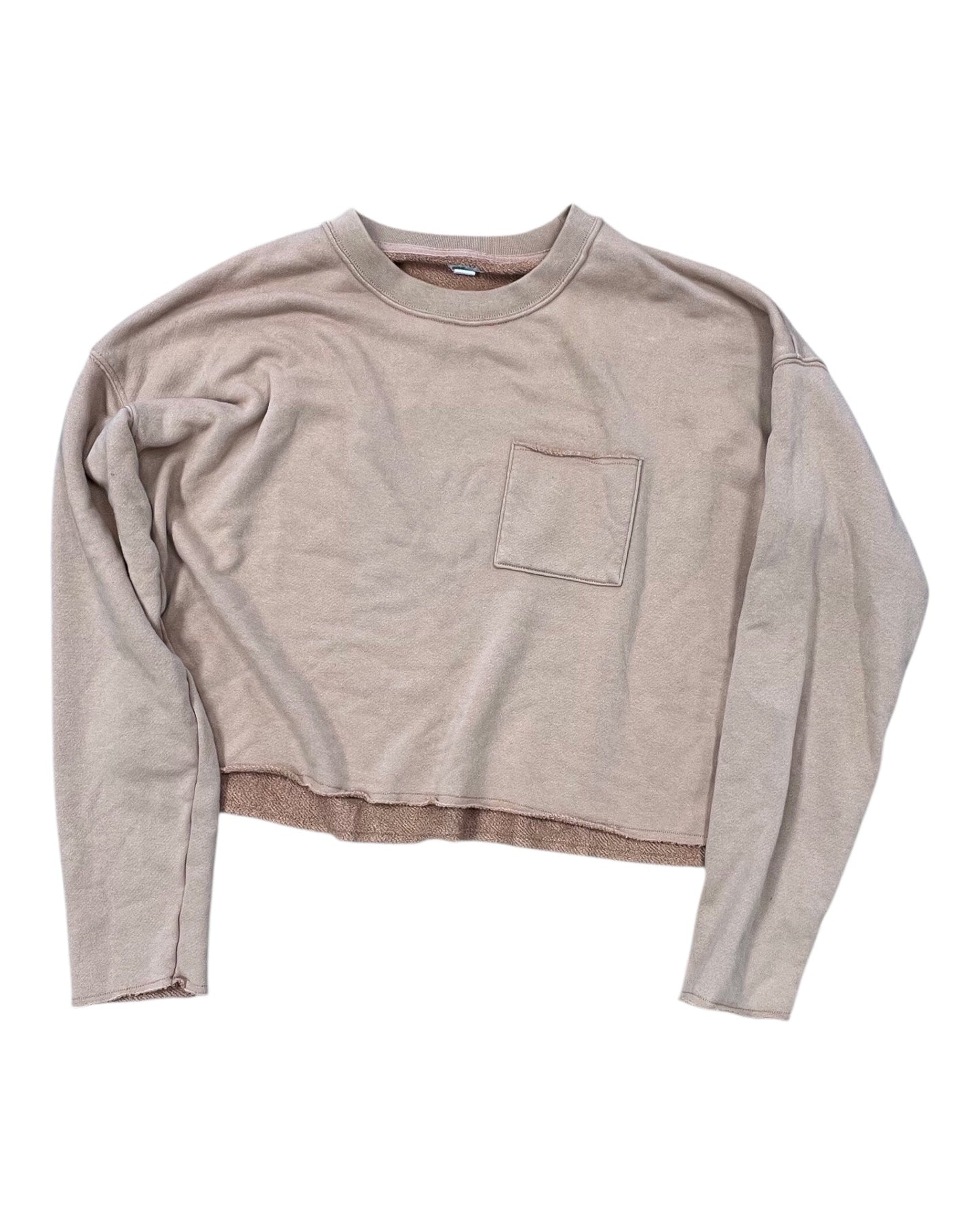 Sweatshirt Crewneck By Aerie In Tan, Size:M