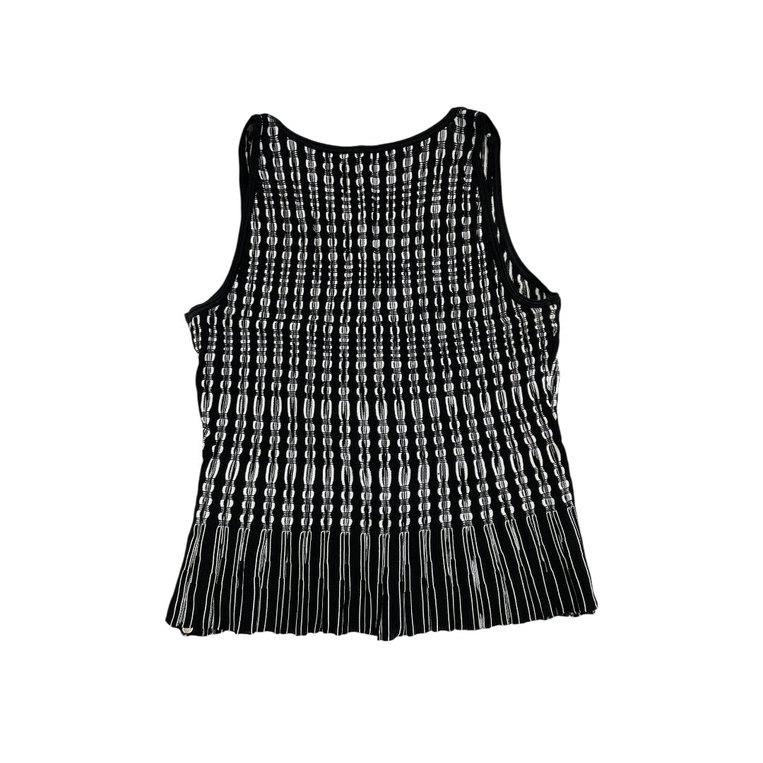 Top Sleeveless By White House Black Market In Black & White, Size:Xl