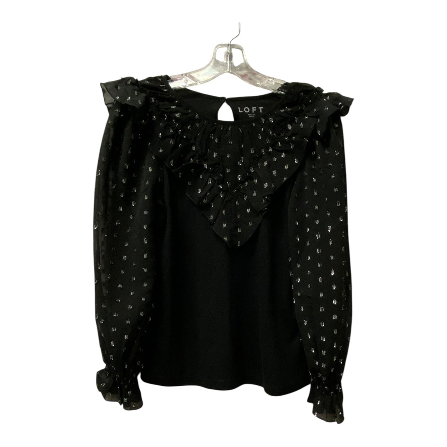 Top Ls By Loft In Black, Size:Sp