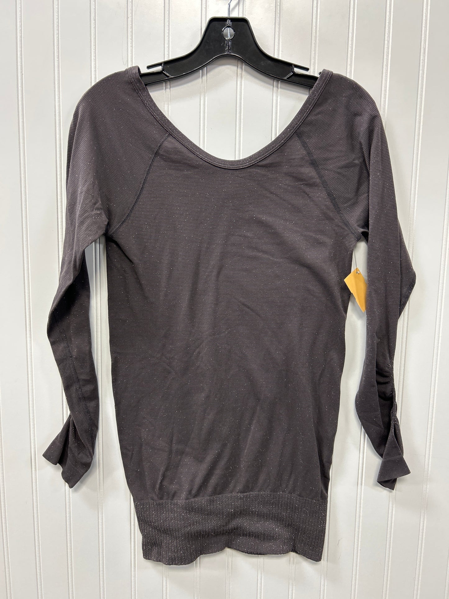 Athletic Top Ls Crewneck By Athleta In Grey, Size:S