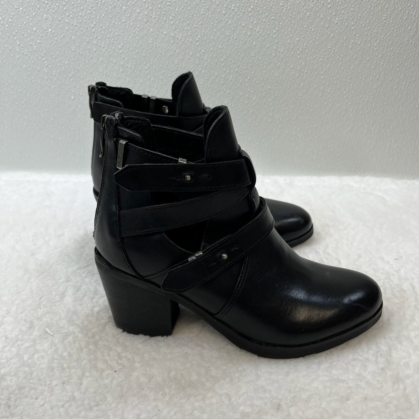Black Boots Ankle Heels Bussola