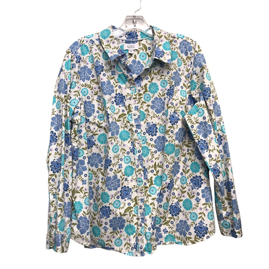 Top Ls By Croft And Barrow In Floral Print, Size:1X