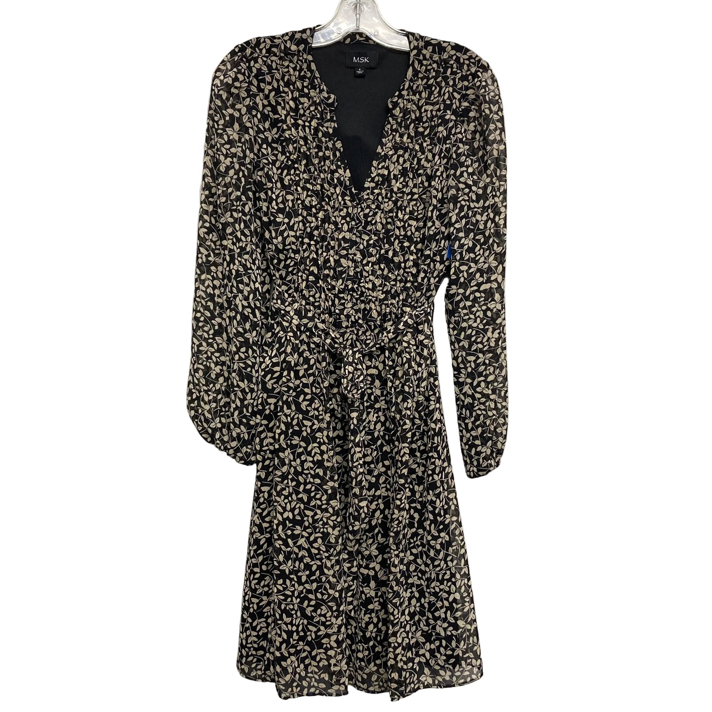 Dress Work By Msk In Black & Cream, Size:S