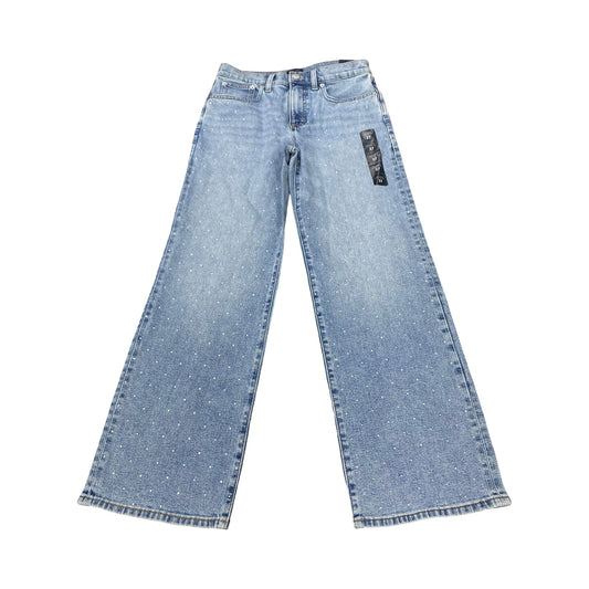 Jeans Wide Leg By J. Crew In Blue Denim, Size:4